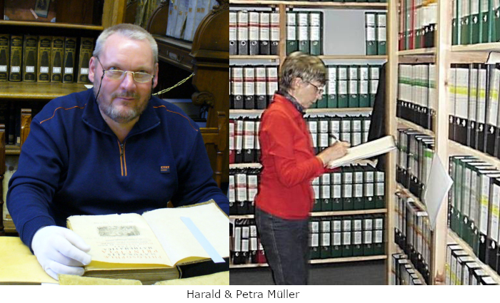 Harald und Petra Müller beschriftet